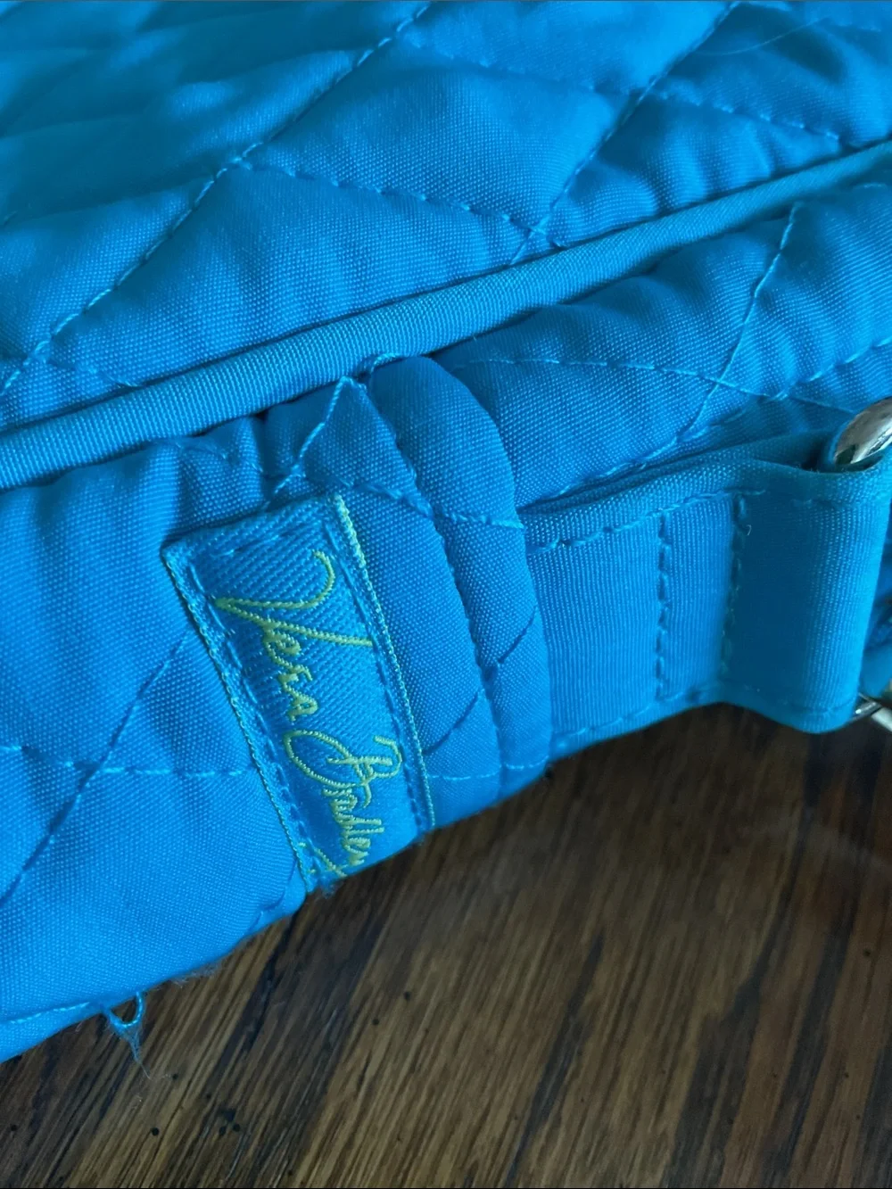 Vera Bradley Quilted Turquoise Laptop Tote
